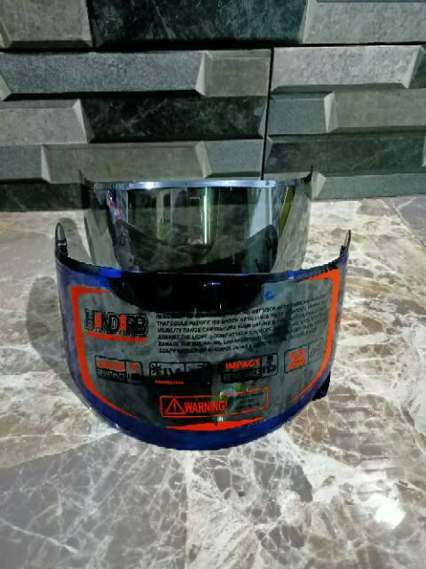 Kaca Flat Visor NHK GP1000 / NHK GP Tech Iridium Blue Iridium Silver