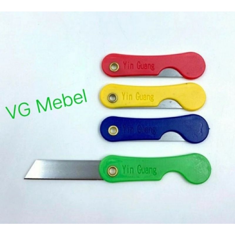 

Pisau lipat - Cutter lipat - Karter tekuk - Silet lipat (harga perbiji)