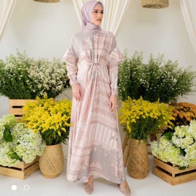 Wearing Klamby Jeumpa Kaftan Dress Lavender M-L