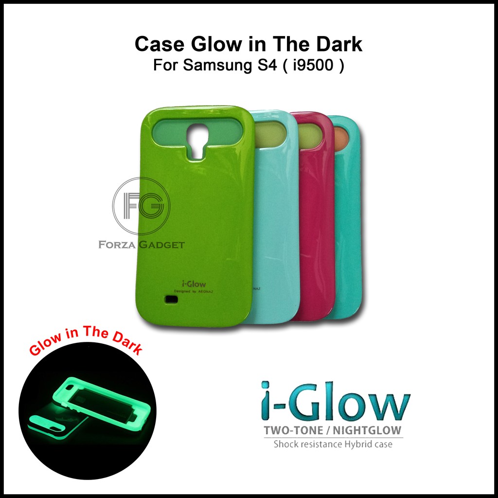 Case i-Glow for Samsung Galaxy S4 i9500 (Glow in The Dark)