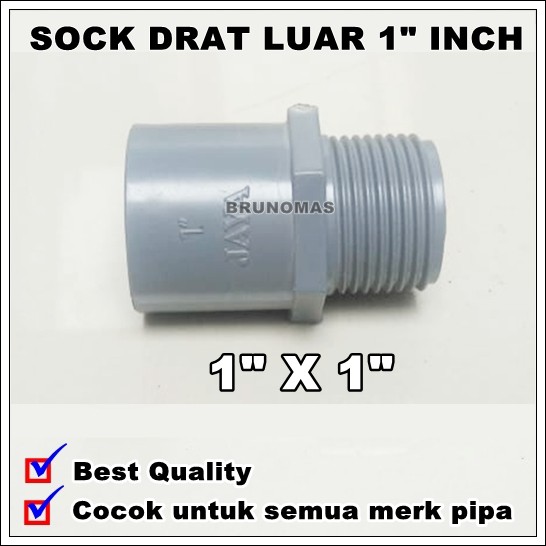 Jual Sdl Inchi Sock Drat Luar Valve Socket Pipa Pvc Shopee