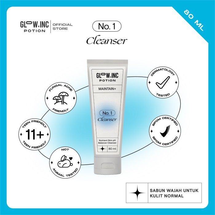 ★ BB ★ GLOWINC POTION MAINTAIN+ Nutrient Skin pH Balancer Cleanser