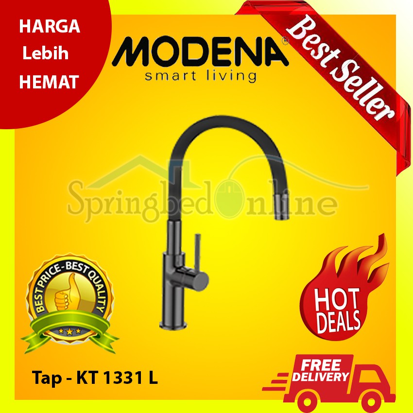 Tap Sink Modena - Keran Air Dapur - KT 1331 L G W NYOR - Garansi Resmi