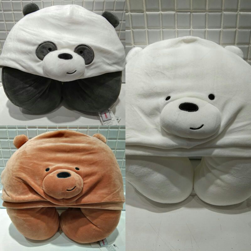 MINISO WE BARE BEARS BANTAL LEHER WITH HOODIE