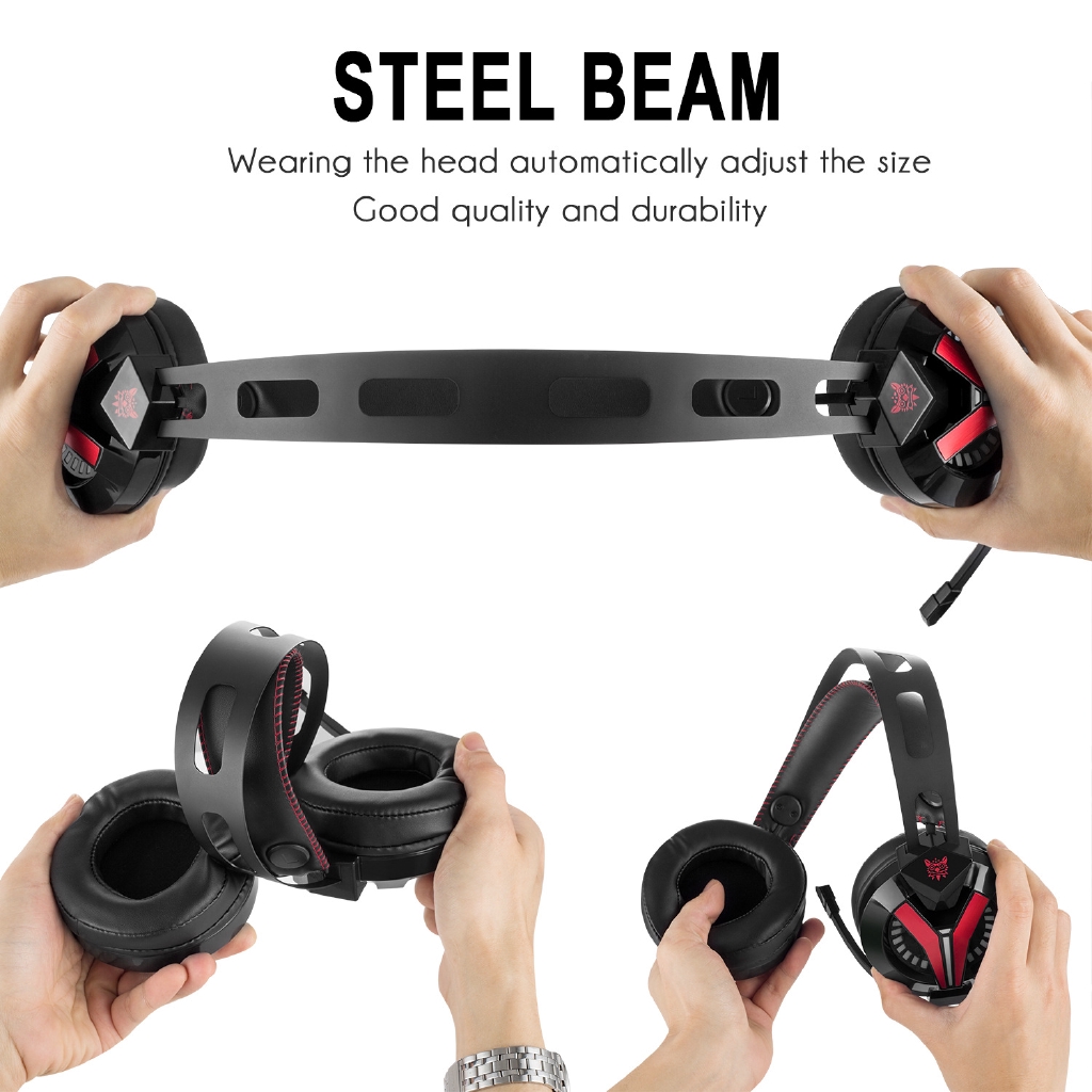 Onikuma M180 Headset Gaming Over Ear Stereo Bass Dengan Mic Isolasi Suara Untuk PS4