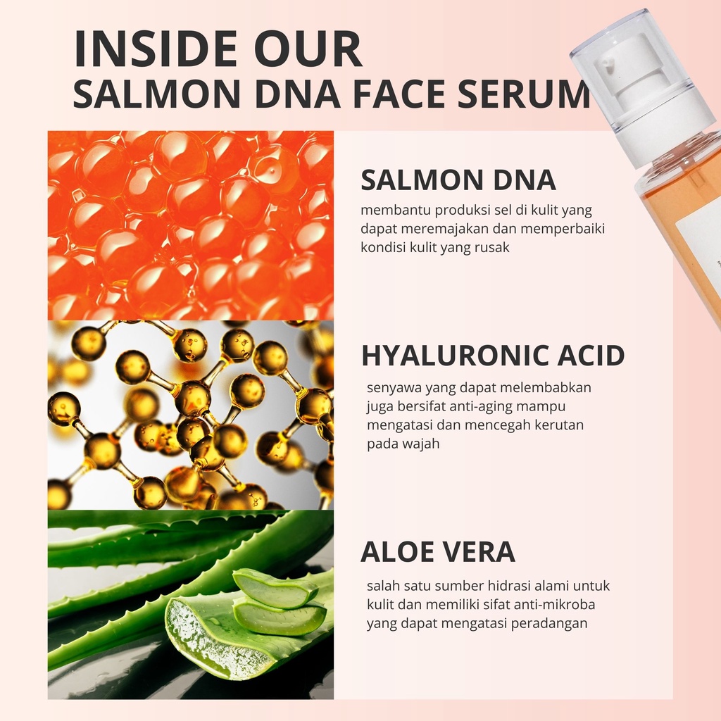 Lauralee Combo Brightening Serum Salmon DNA 150ML & Sabun Salmon DNA 2in1-3