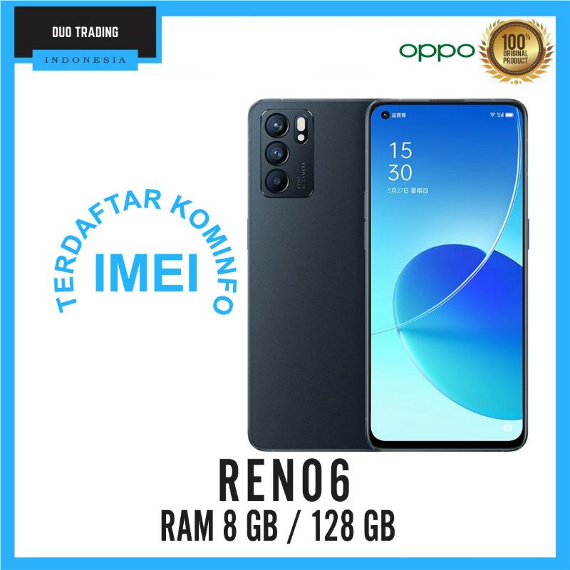 OPPO RENO 6 4G 8/128GB GARANSI RESMI