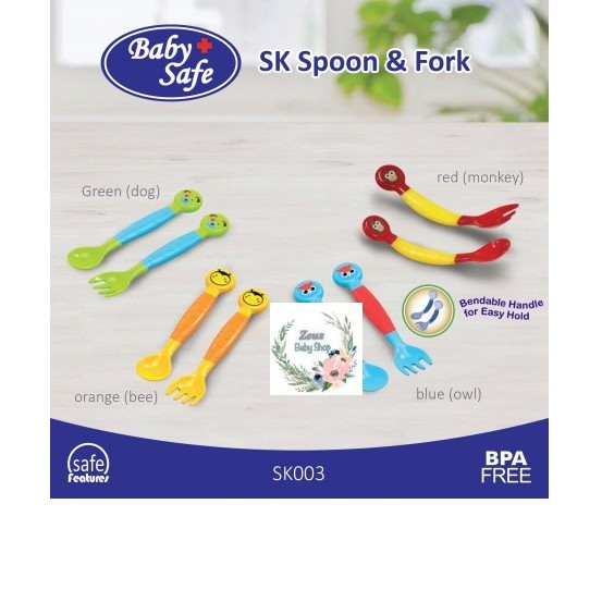 BABY SAFE SPOON AND FORK SK003