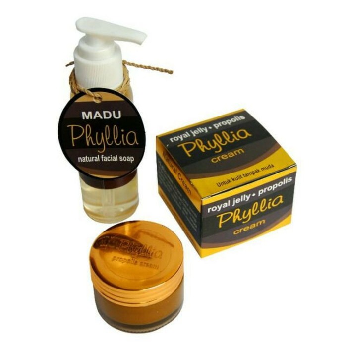 PROMO Paket Phyllia Propolis Cream ( Cream Wajah Alami plus Zaitun & Madu ) TERLARIS