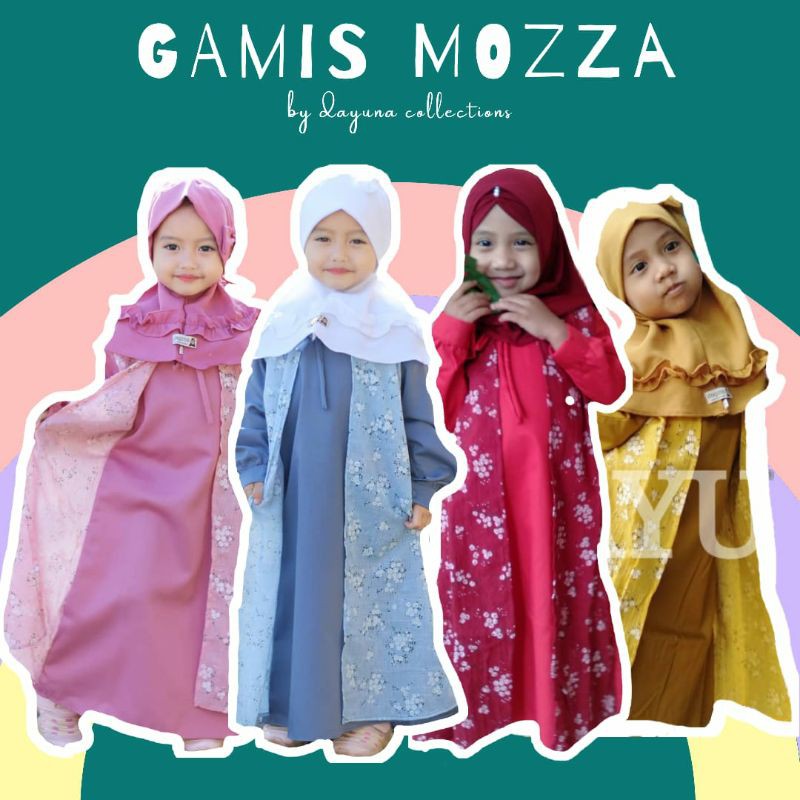 [COD] gamis muslim anak katun ori set outer motif bunga pink dress aqiqah bayi perempuan adem 1 2 3 