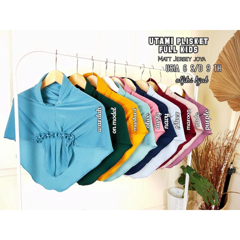 Hijab Murah Jilbab Anak Utami Plisket