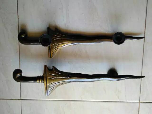 Handle Pintu / Gagang Pintu Rumah Pagar Antik Murah Motif Keris 40cm