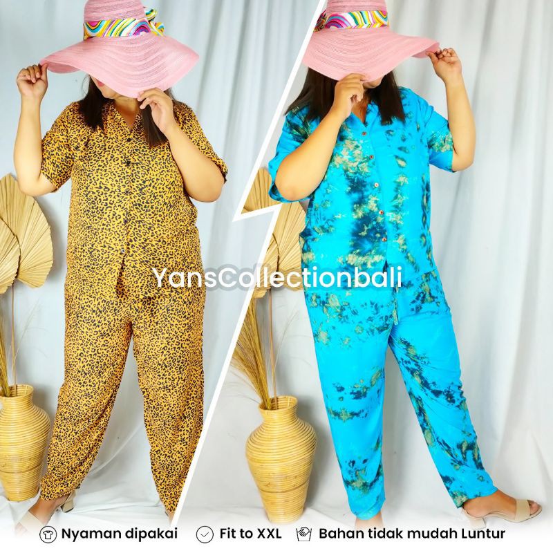 Pajamas Tieday Macan BALI Termurah