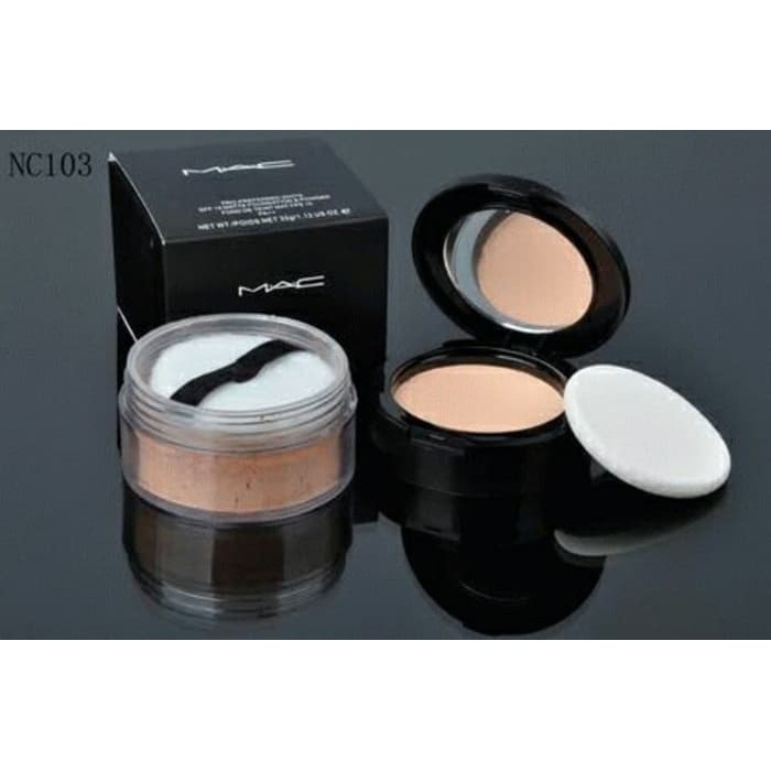 Bedak MAC 2 IN 1 - Padat dan Tabur