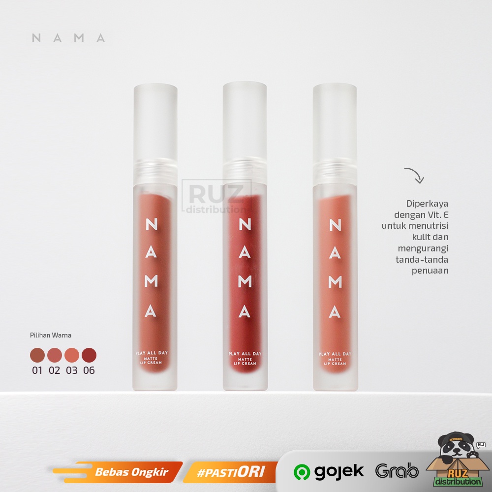 NAMA BEAUTY Play All Day Matte Lip cream / Nama Lipcream