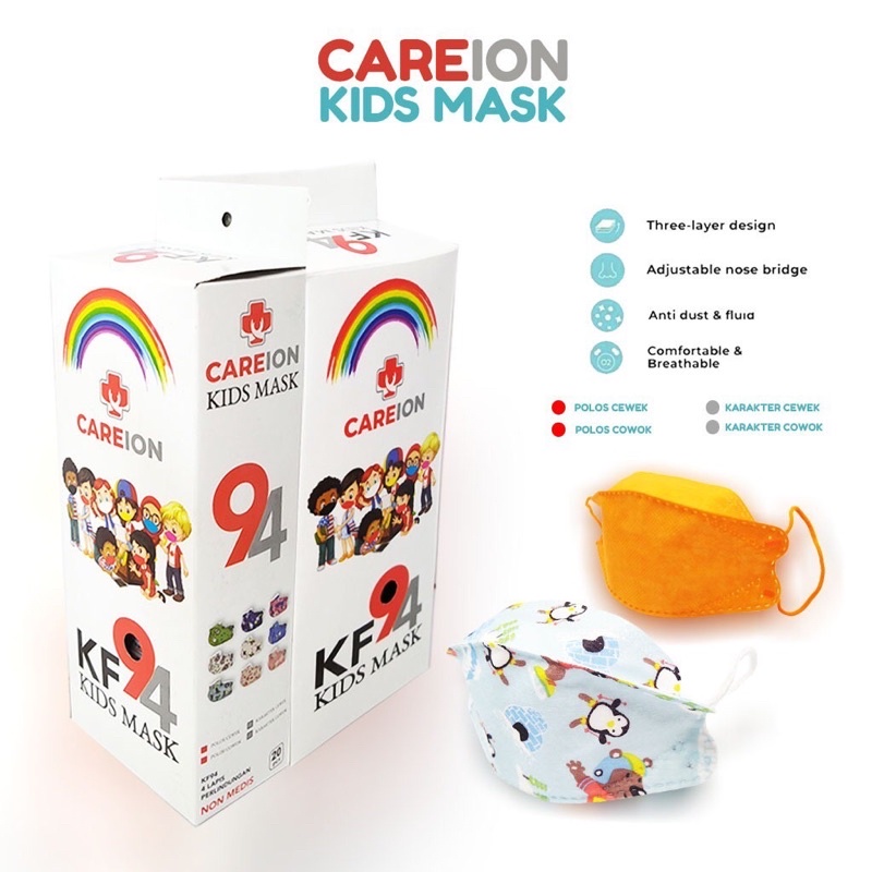 masker kf94 4 PLY anak balita bayi bts duckbill