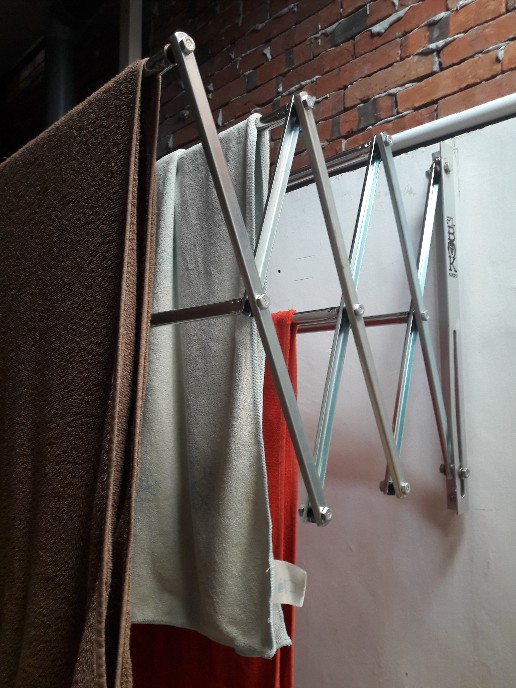 Jemuran Dinding Stainles 80 Cm 6 Galang