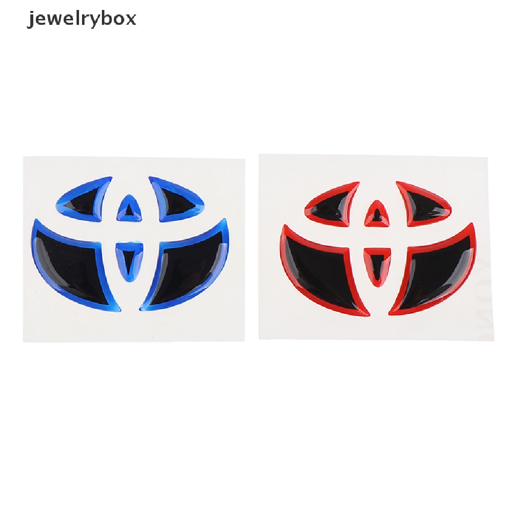 (Box) Stiker Emblem / Badge Roda Depan / Belakang Mobil Untuk Toyota