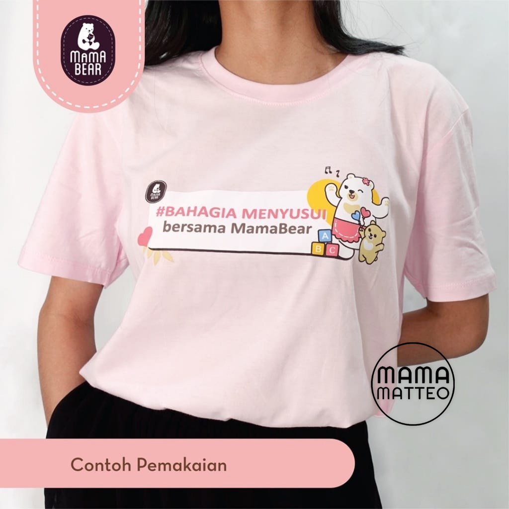 MERCHANDISE MAMABEAR / Kaos / Totebag / Tumbler  Cantik Pink MamaBear