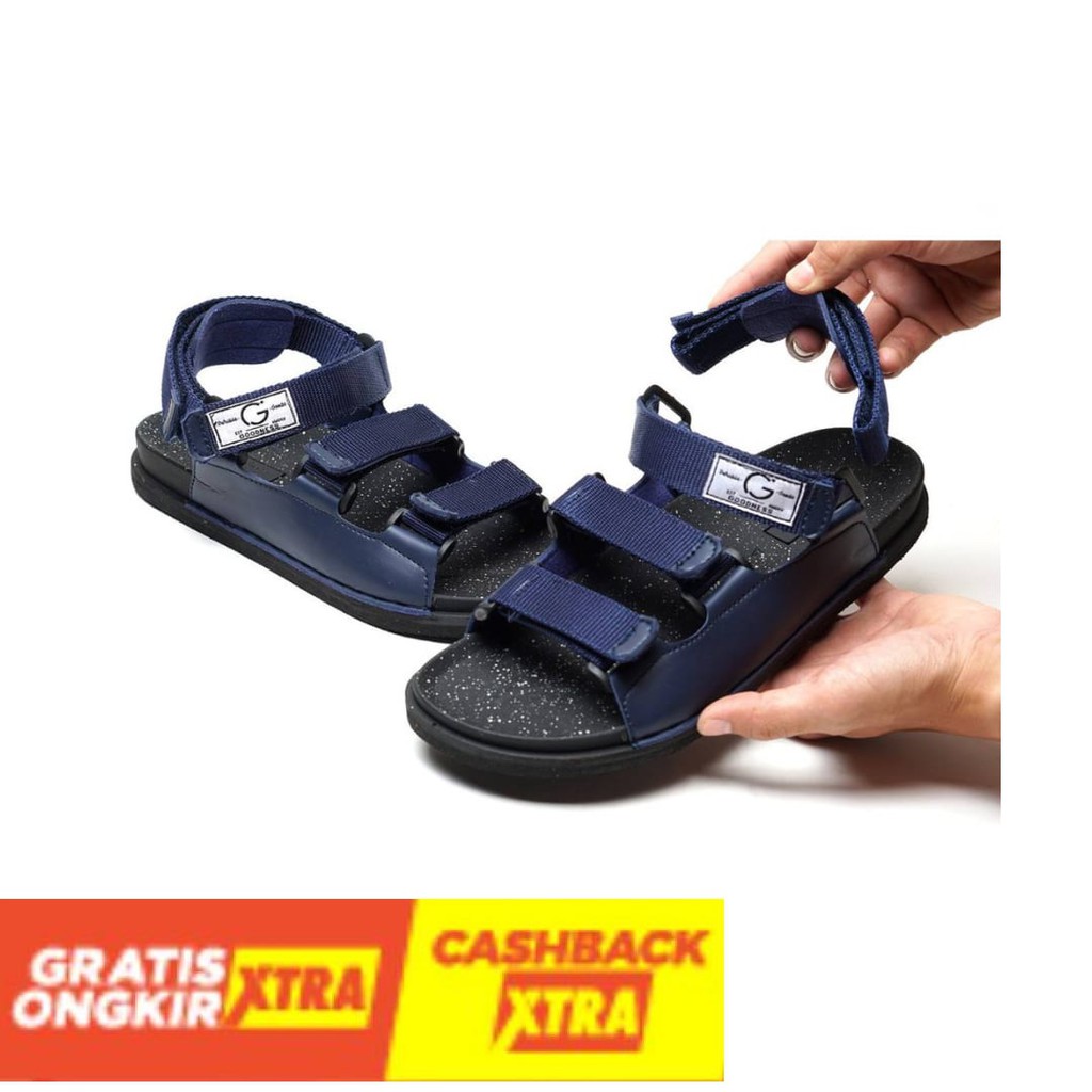ORIGINAL  - paling laris sendal prepet tanpa tali kets casual hangout goodnes smith pria gaya