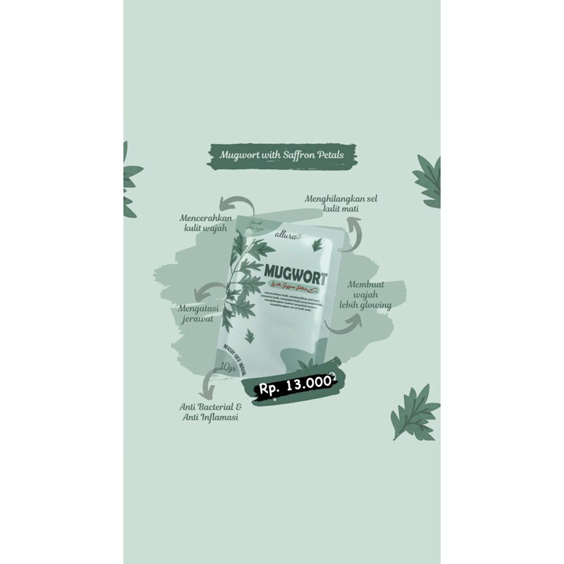 masker organik viral tiktok masker jerawat mugwort