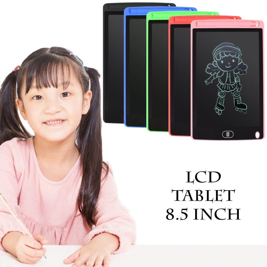 BELLA - 8.7 INCH LCD TABLET DRAWING WRITING NOTEBOOK | PAPAN MENGGAMBAR EDUKASI ANAK