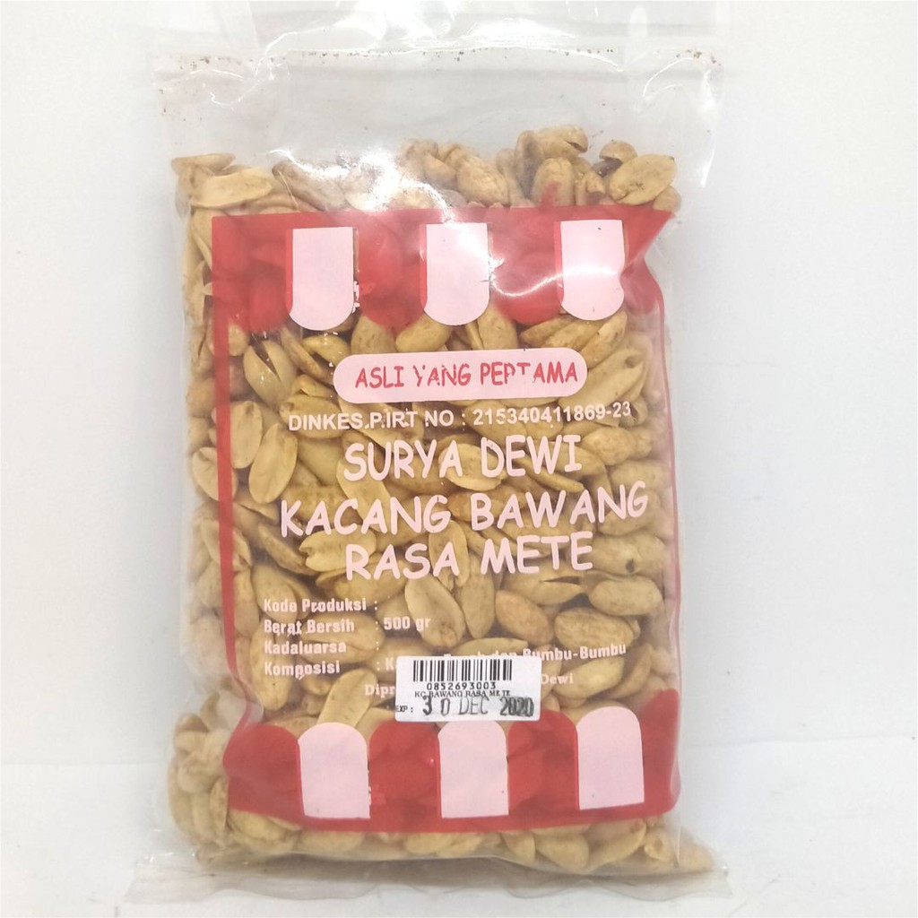 

SURYA DEWI KACANG BAWANG RASA METE (EMI) 500 GR