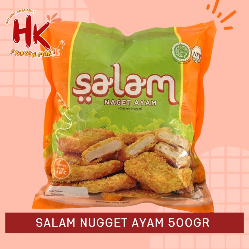 

Salam Nugget Ayam 500gr | chicken naget termurah HK Frozen Mart