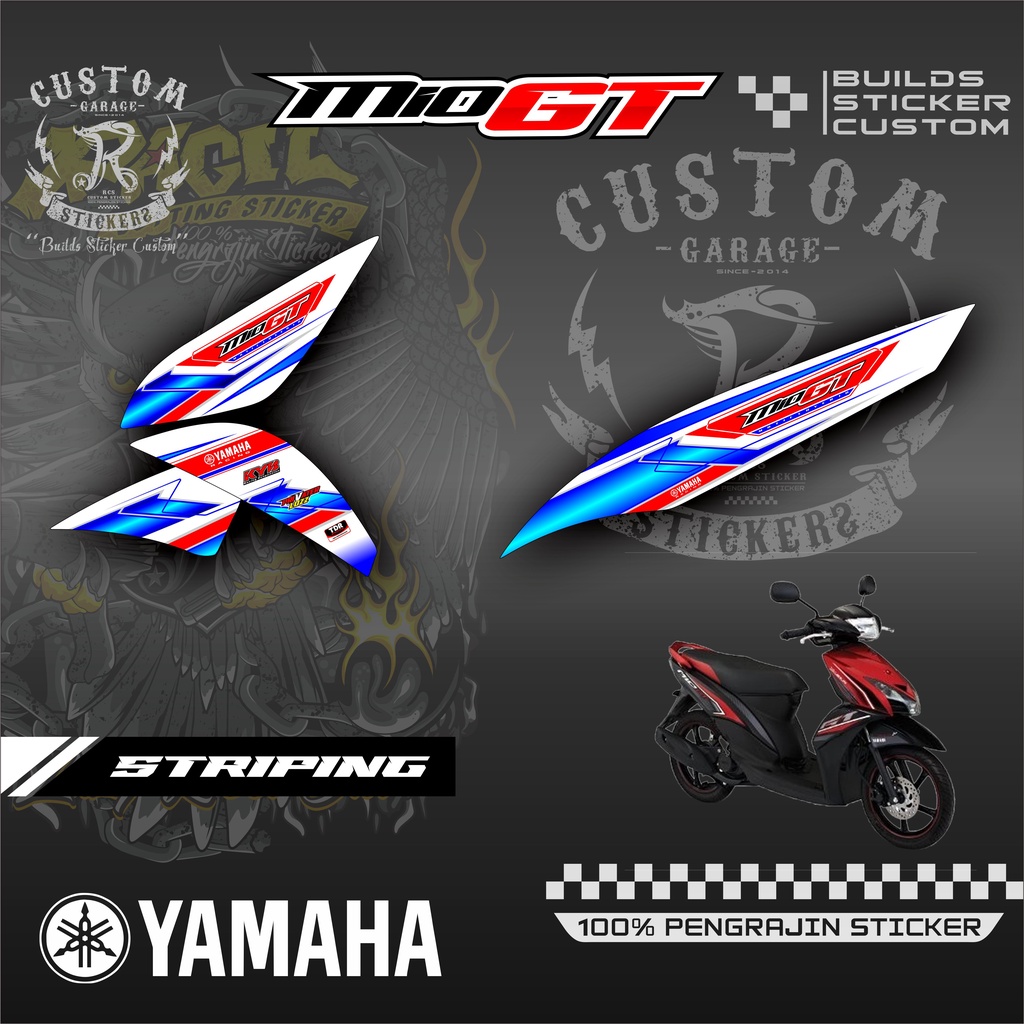Sticker Striping Variasi Motor Mio GT - Striping Mio GT
