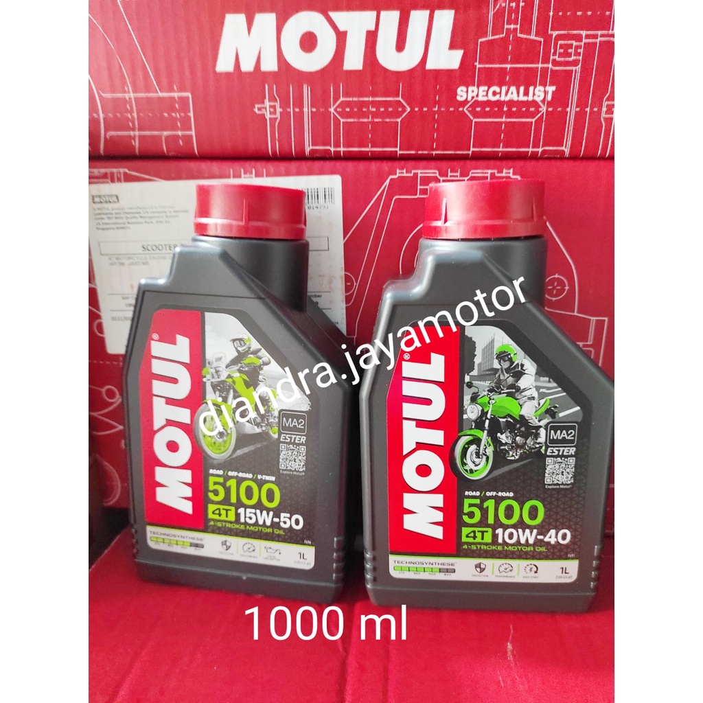 MOTUL 5100 4 TAX 1000 ML ( SAE 10/40 - -15/50 ) 100% ORIGINAL