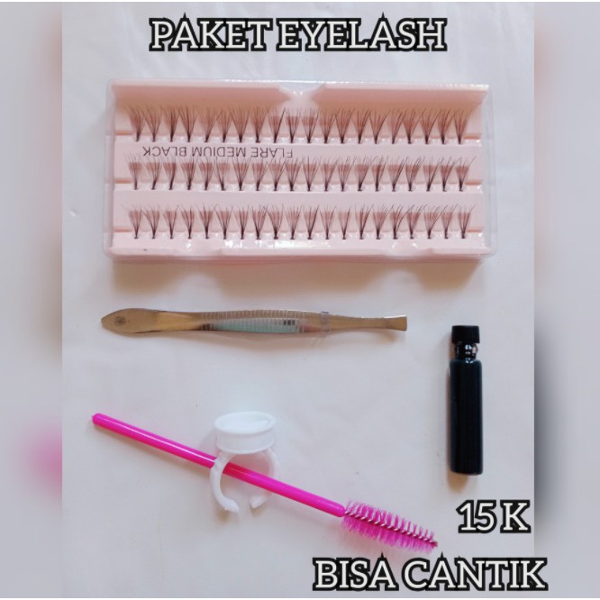 PAKET EYELASH KNOT PEMULA 5 IN 1 / INDIVIDUAL LASHES