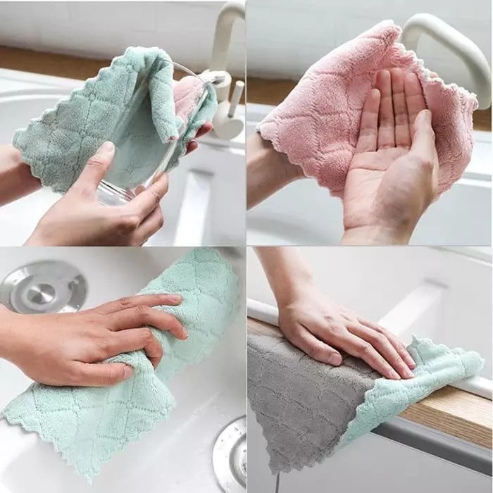 Kain Lap Microfiber Anti Minyak - Lap Serbaguna