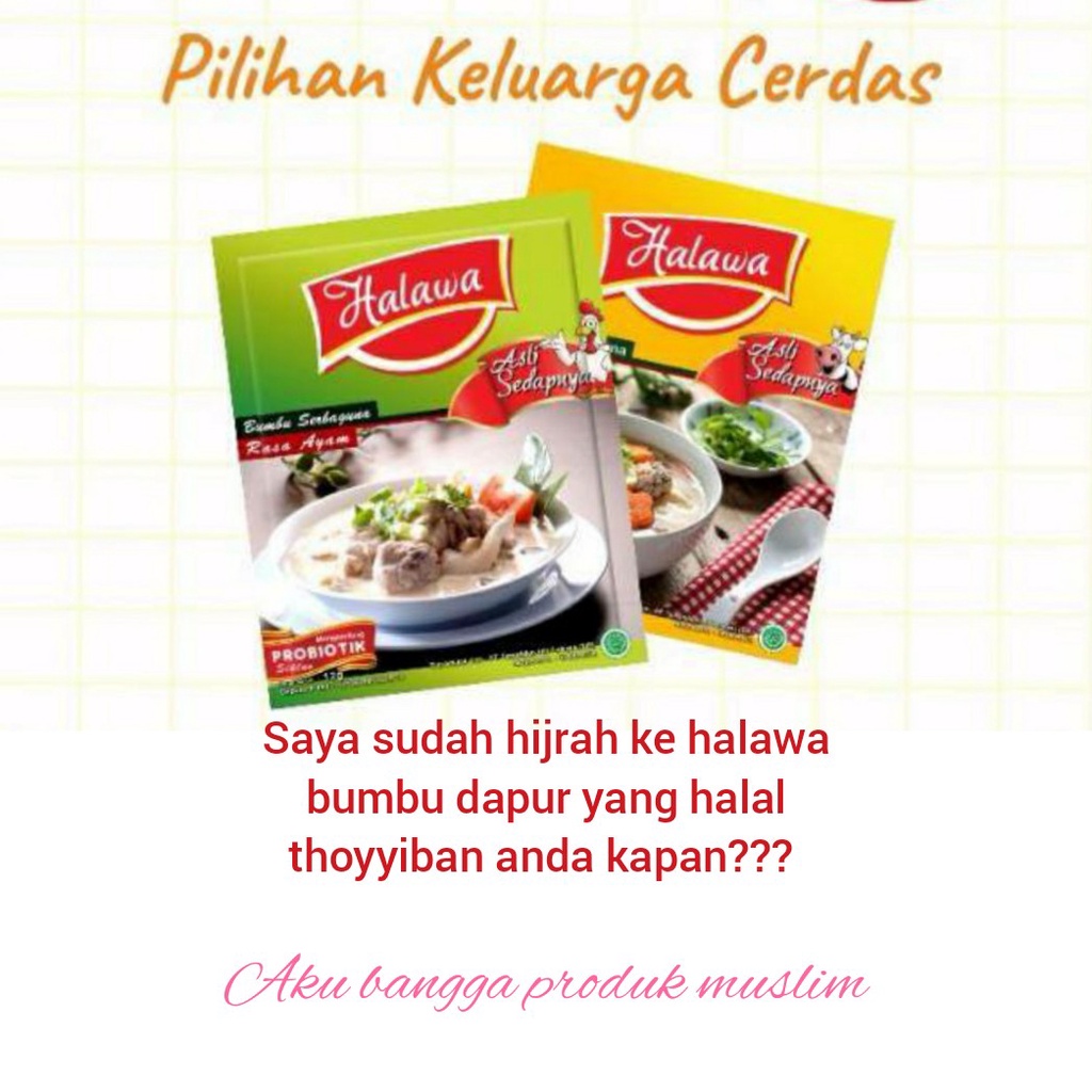 

Korzaln Halawa Bumbu Masak 1 Renteng Organik - Halawa Kaldu Penyedap Rasa - Halawa