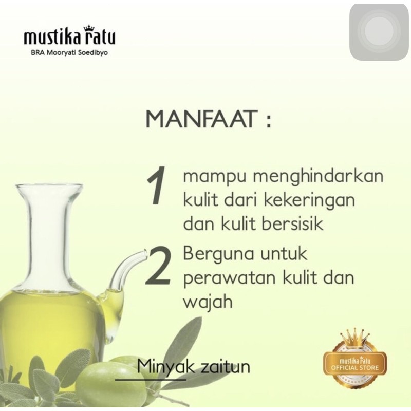 Minyak zaitun mustika ratu 175 ml ( melembabkan &amp; untuk perawatan kulit )