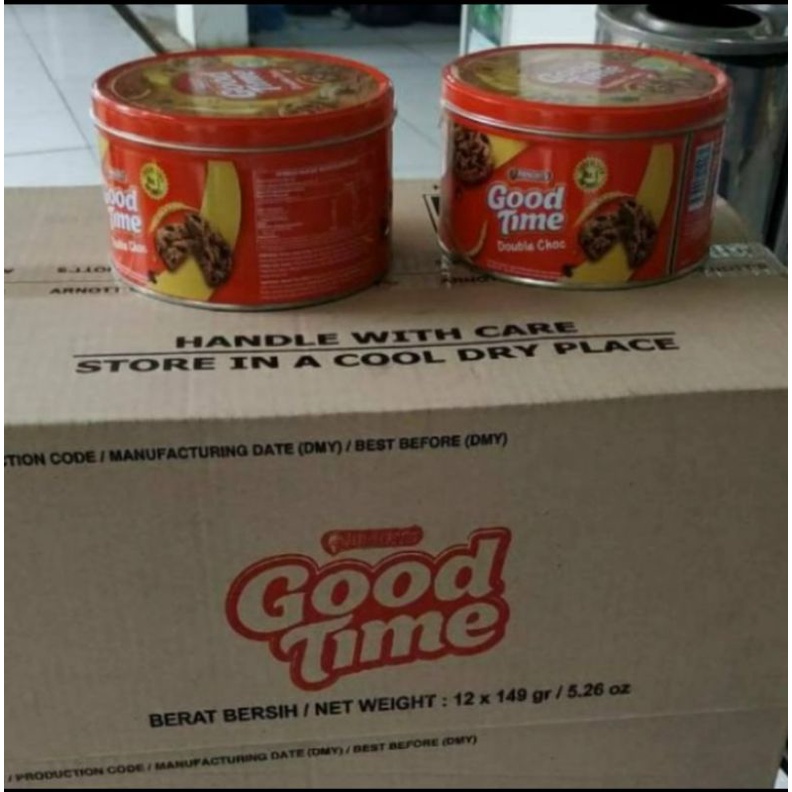 [1 KARTON = 12 Kaleng × @149 gram] Good Time Cookies Coklat Kue Lebaran Jajanan Lebaran