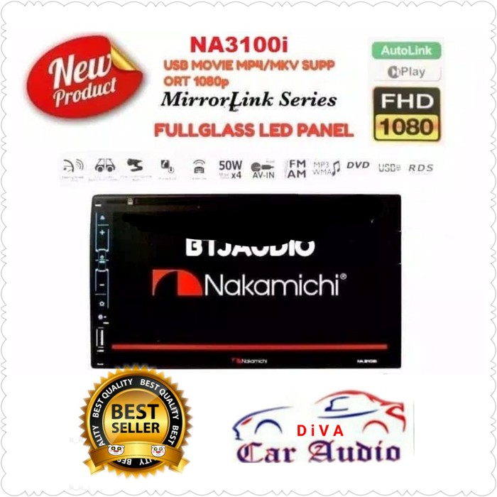 TV MOBIL DOUBLE DIN NAKAMICHI NA 3100i mirrorlink