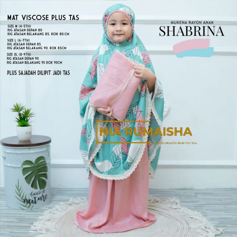 SHABRINA MUKENA ANAK BY NIA RUMAISHA
