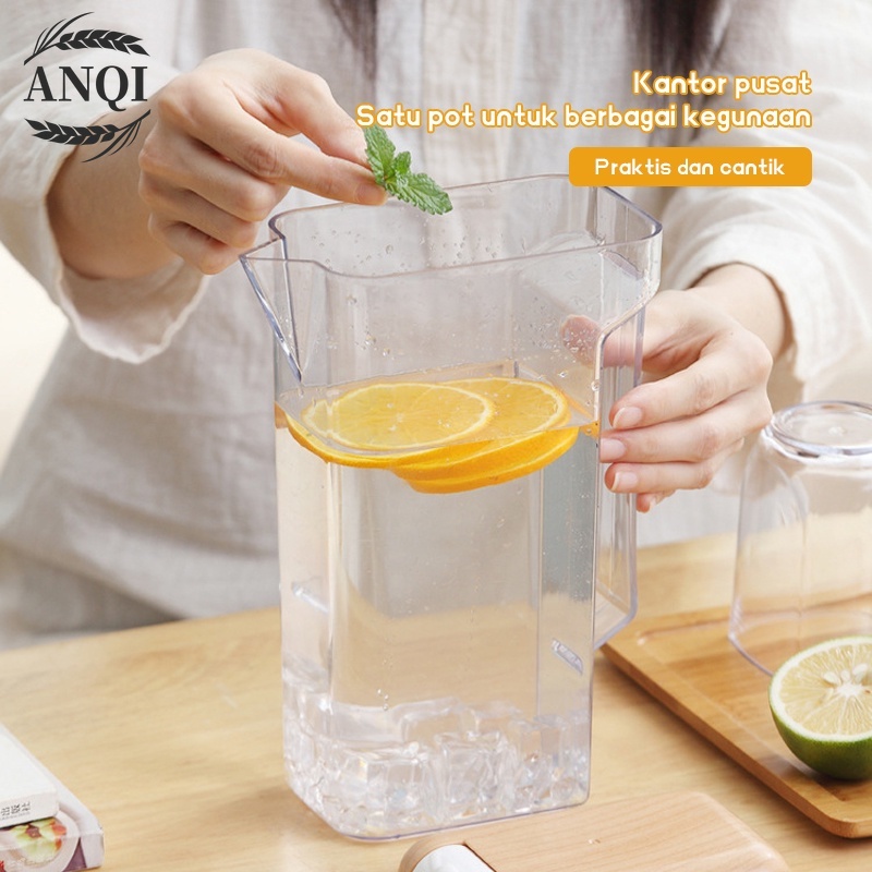 Teko Air Panas Dan Dingin set dengan Cangkir / Teko plastik Air minum Jug 2 Liter Besar Plastik