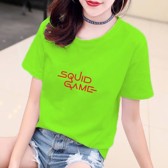 YOURSTYLE1119 - KAOS SQUID GAME BAJU KAOS WANITA DISTRO UNISEX OVERSIZE JUMBO KEKINIAN TERLARIS