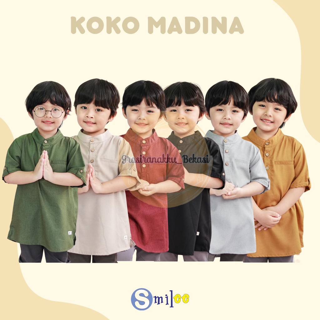 Koko Anak Madina Smilee Mix Warna Size 1-5Tahun