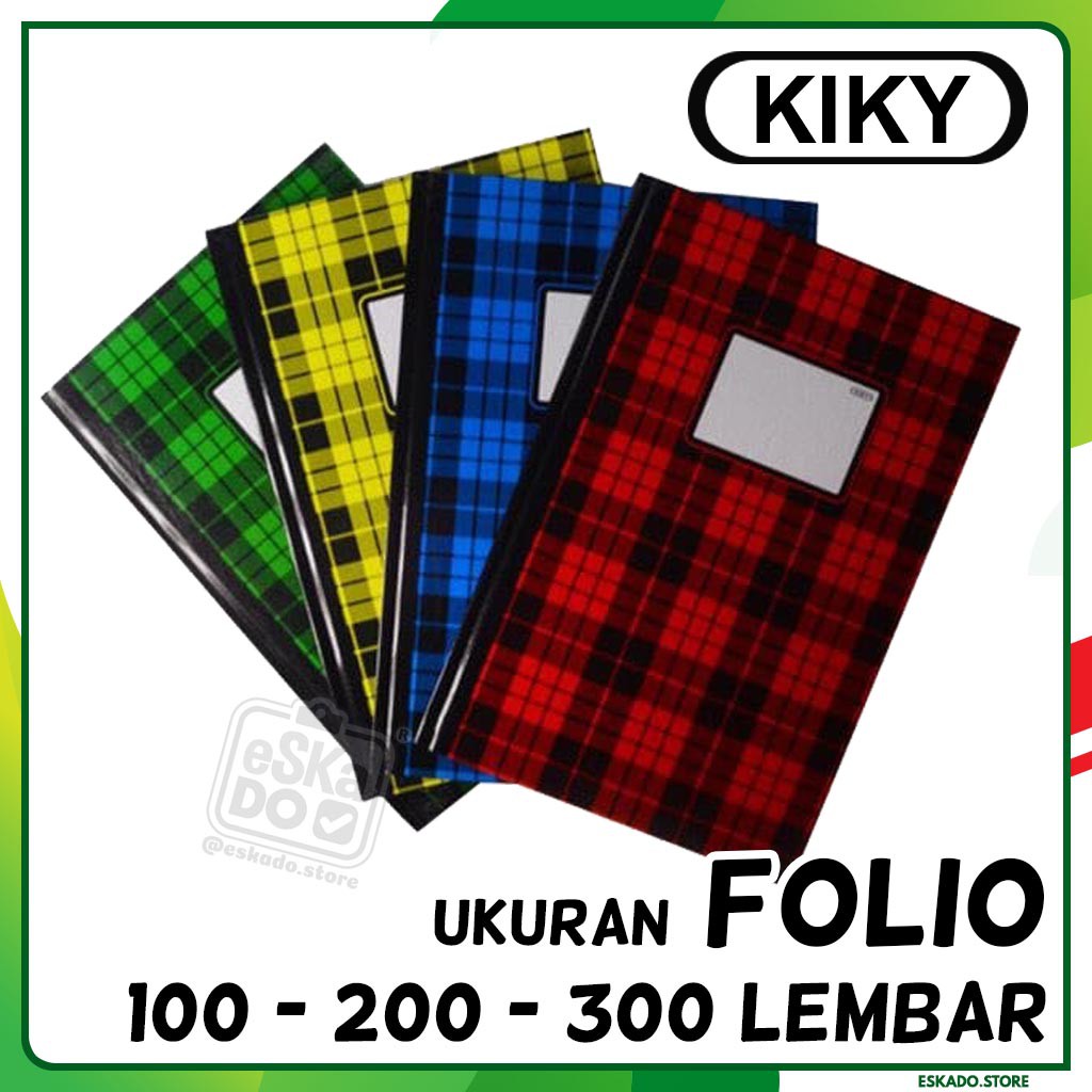 Buku Folio Kiky Hard Cover Ukuran Folio ( Motif Random )