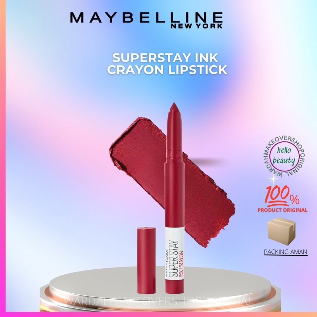 * MAYBELLINE Superstay Ink Crayon 1.2g Matte Lipstick Stay | Lipstik Crayon | Lipstik