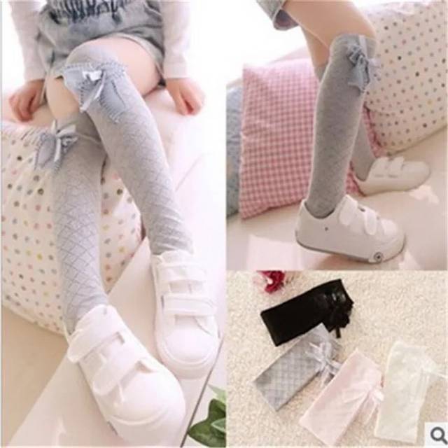 KOREAN RIBBON SOCK KAOS KAKI ANAK SEKOLAH SD TK KOREA IMPORT BALET STOCKING LUCU BAGUS CUTE