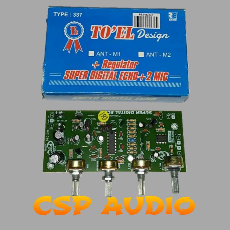 Kit digital echo 2 mic + legulator PSU