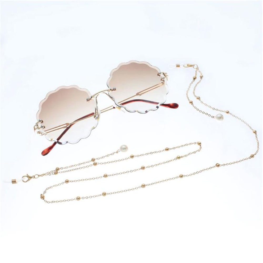 Sunglasses Chain Eyeglasses Chain Neck Straps Lanyards Pearl Mask Chains Anti-lost Fashion Eyewear Jewelry for Women Sweet Heart Jewelry