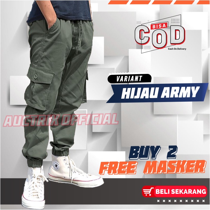 Yang Lagi Hits Celana Joger Cargo Pria Wanita (unisex) all Varian / Jogger Cargo Ukuran 27 - 38