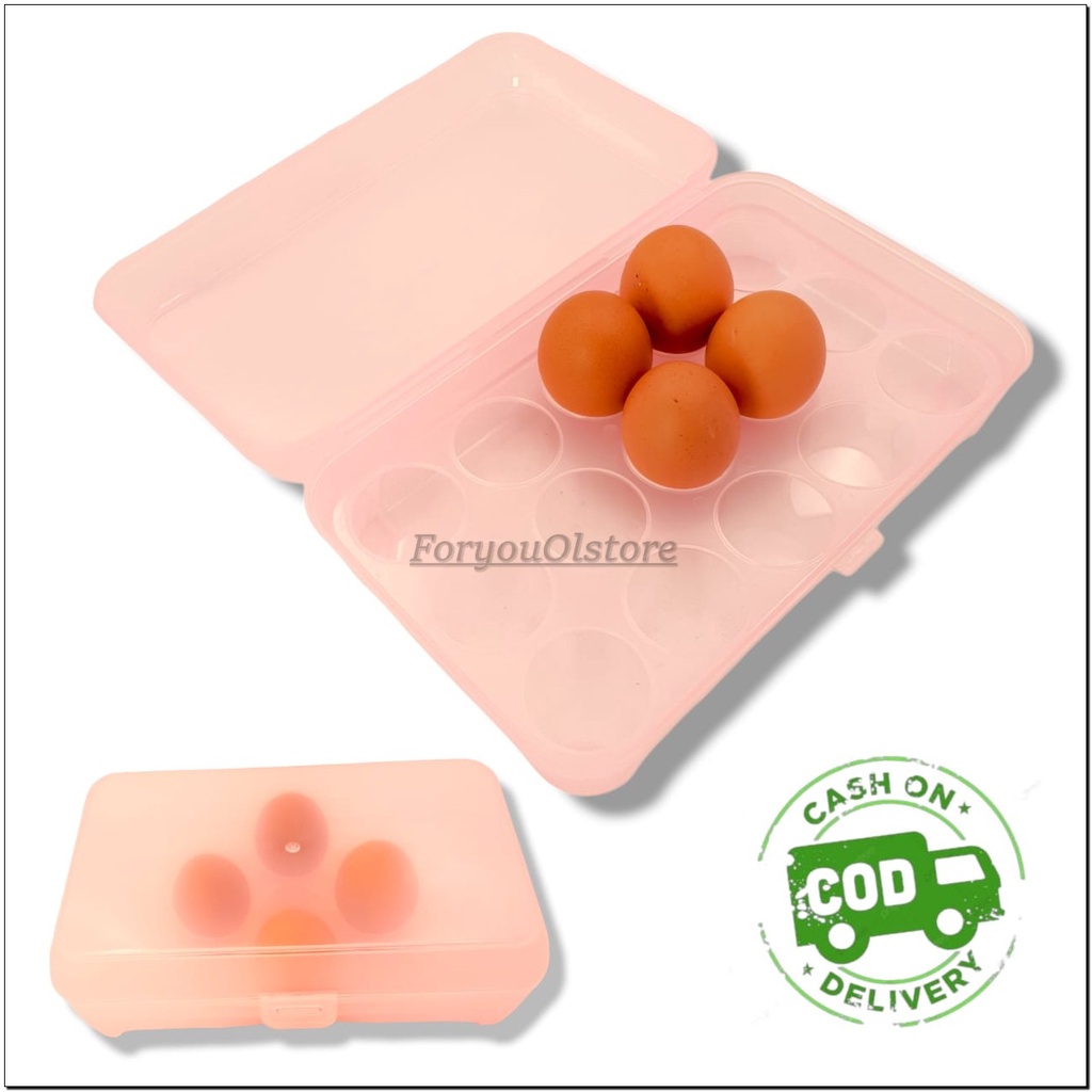 Tempat Telur Isi 15 Sekat /Kotak Telor/ Egg Storage Box/ Penyimpanan Telur/ Tempat Menyimpan Telur