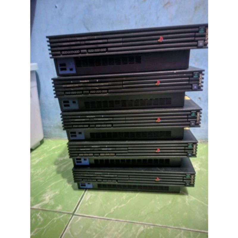MESIN PS2 FAT NYALA BROWSER  SERI 1.3.5 MESIN SAJA TANPA STIK ,KABEL,DLL