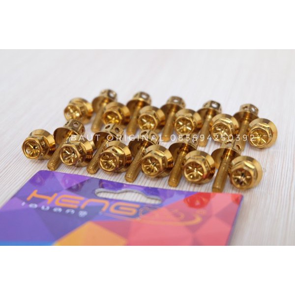 baut probolt flower gold 4x15 tutup master rem universal dan stabilizer rtc atau scott original heng