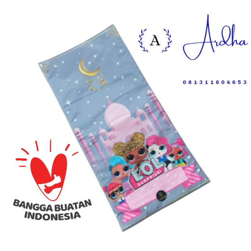 Sajadah Anak Karakter Tanpa Rumbeii Warna Dan Motif Random